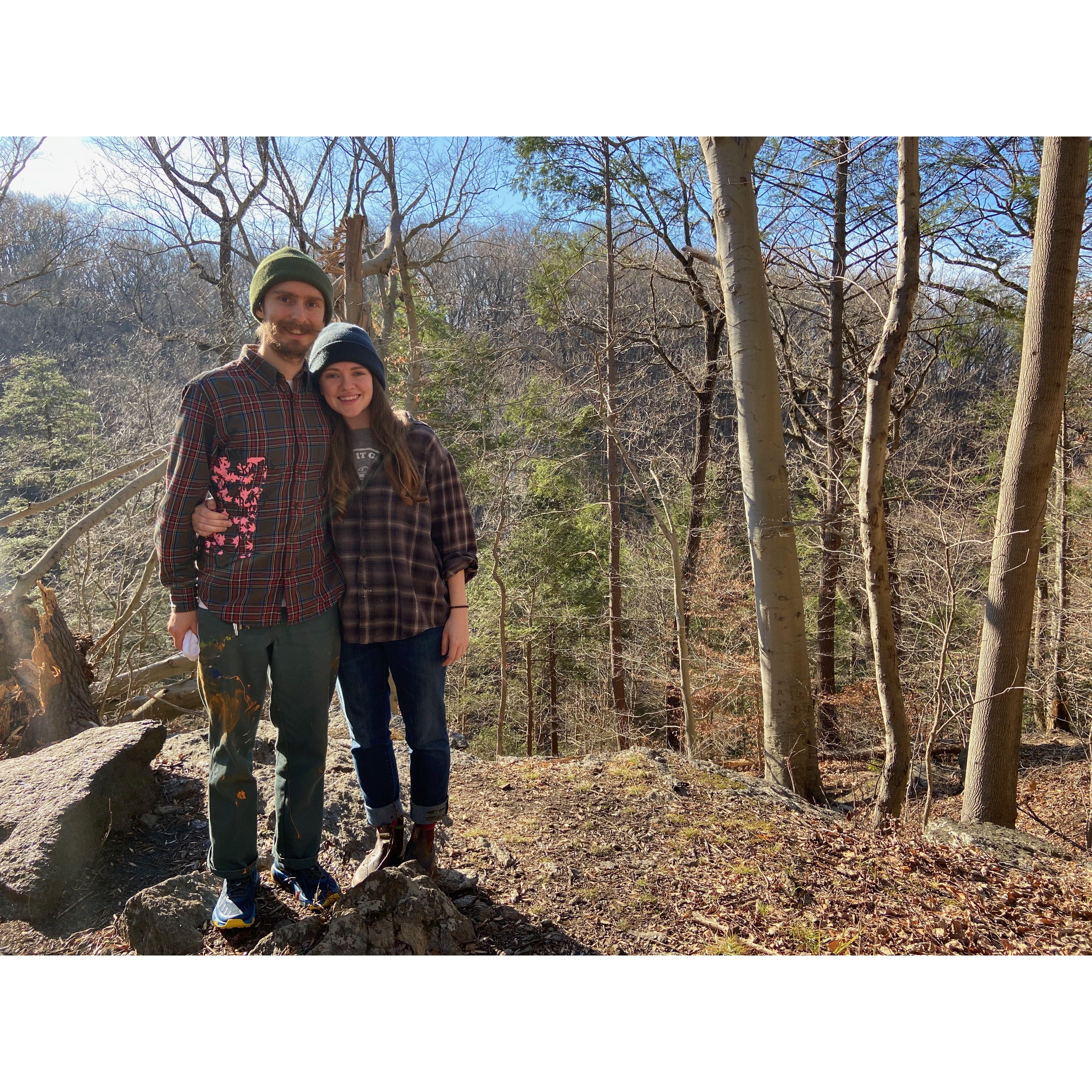 Lots and lots lockdown hikes were taken in the Wissahickon when Annie first moved back.