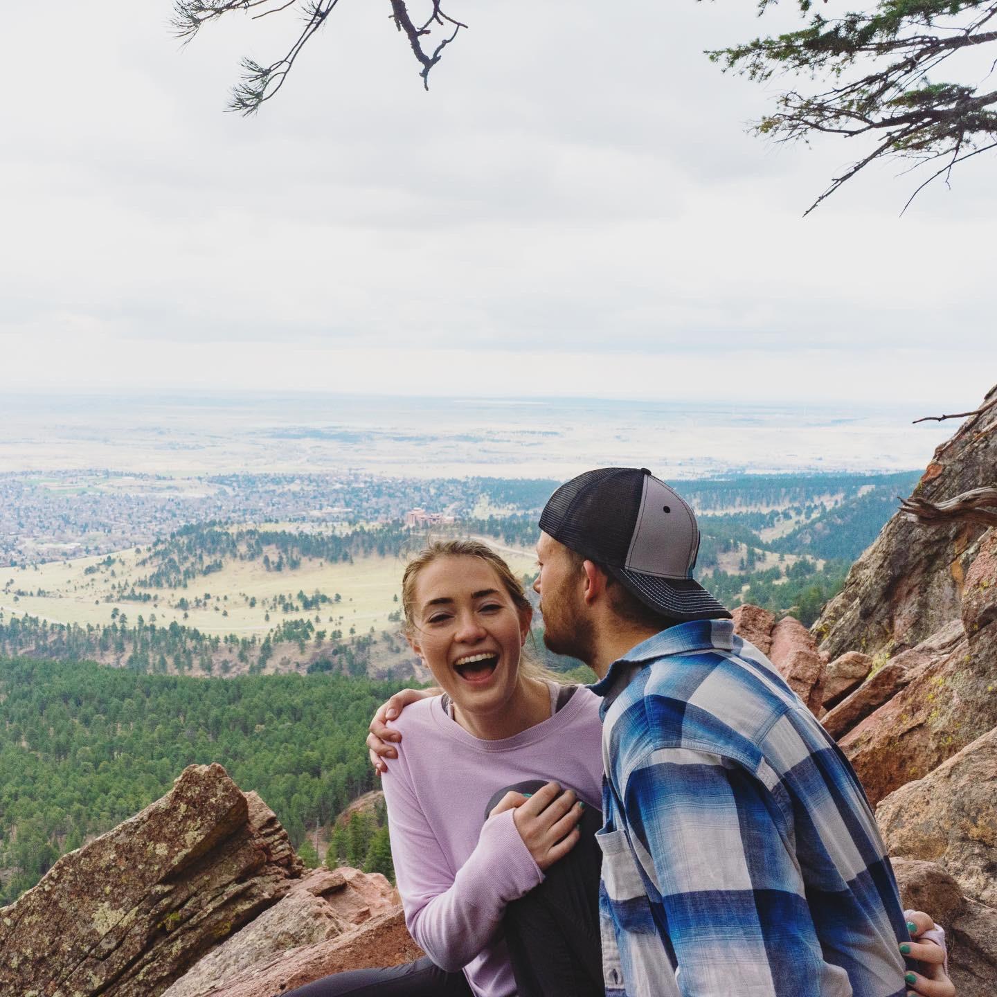 Happiest together. Flat Irons, CO
