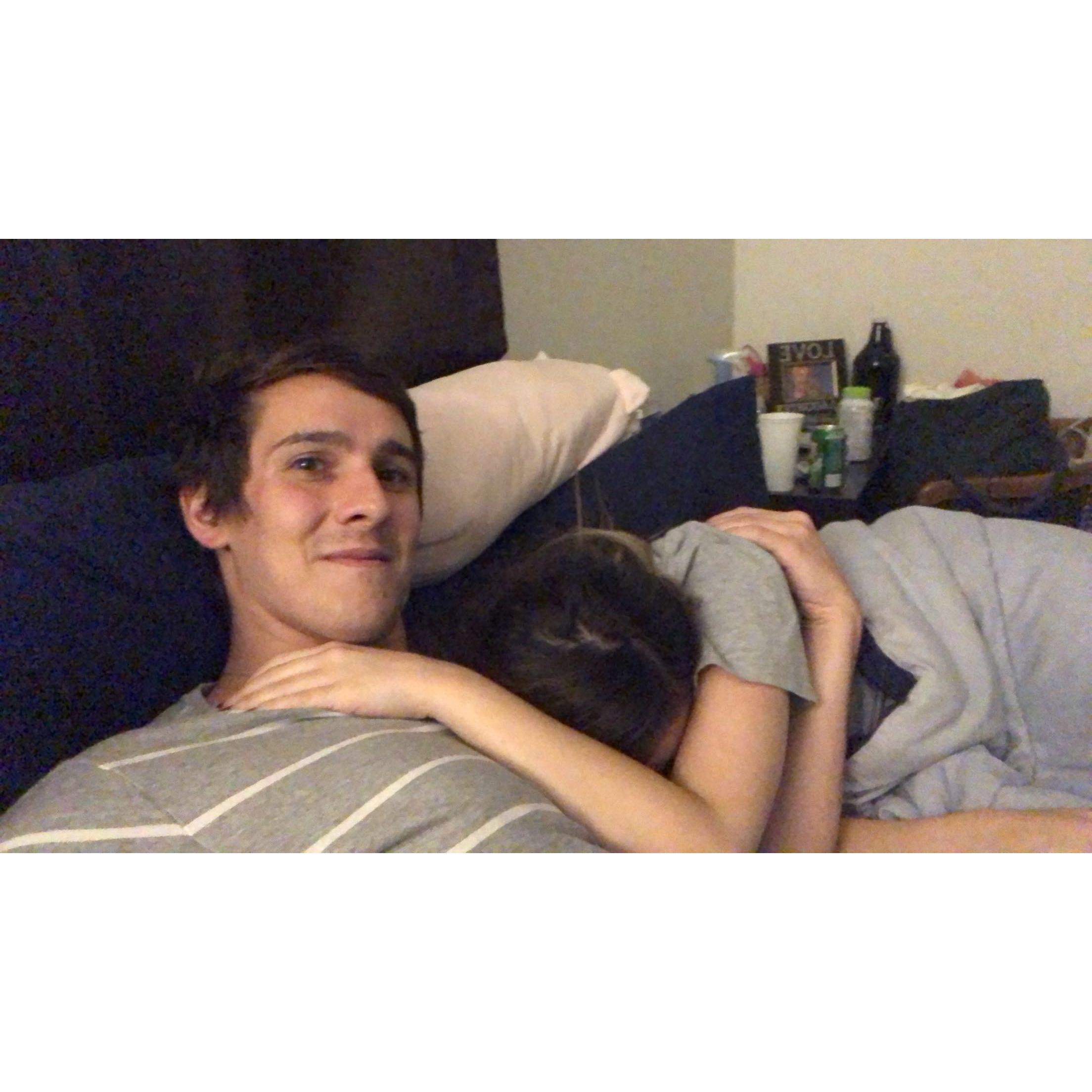 Josh taking care of Alexis, dying
