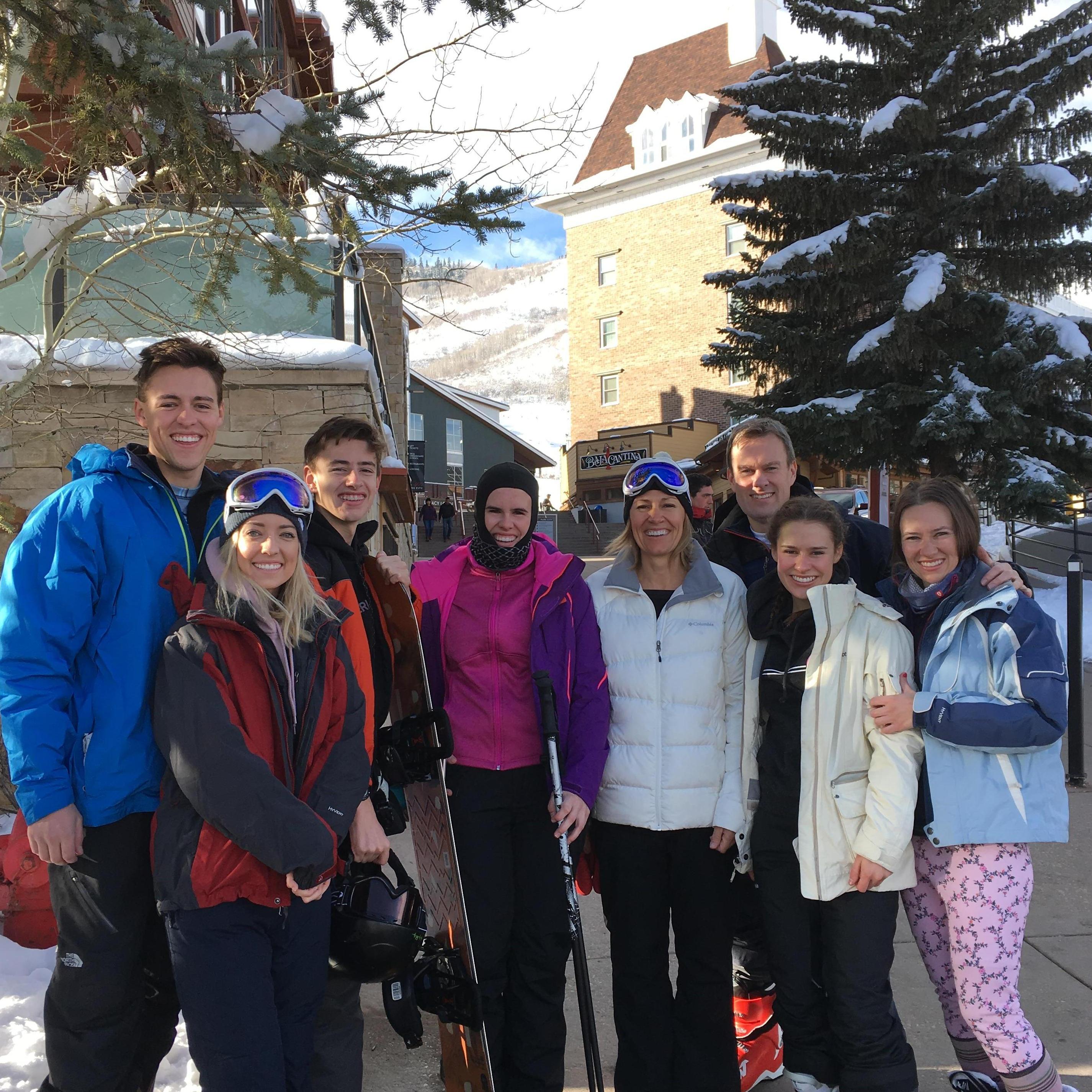 Skiing with the Hulmes!