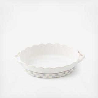 Sterling Check Everyday Stoneware Oval Baker