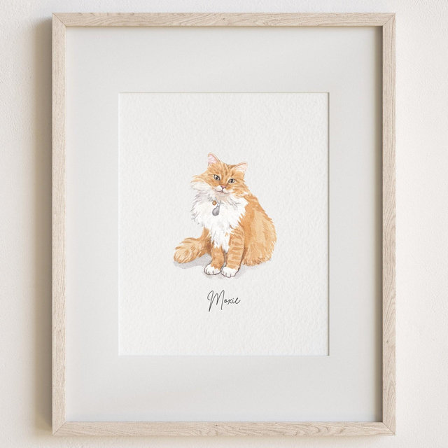 Mini Custom Watercolor Pet Portrait, Cat Portraits from Photos,Cat Portraits From Photos, Pet Painting, Custom Tiny Paintings, Miniature