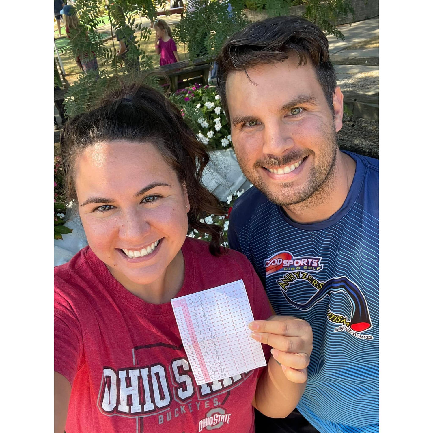 The second time I beat David in putt-putt!!