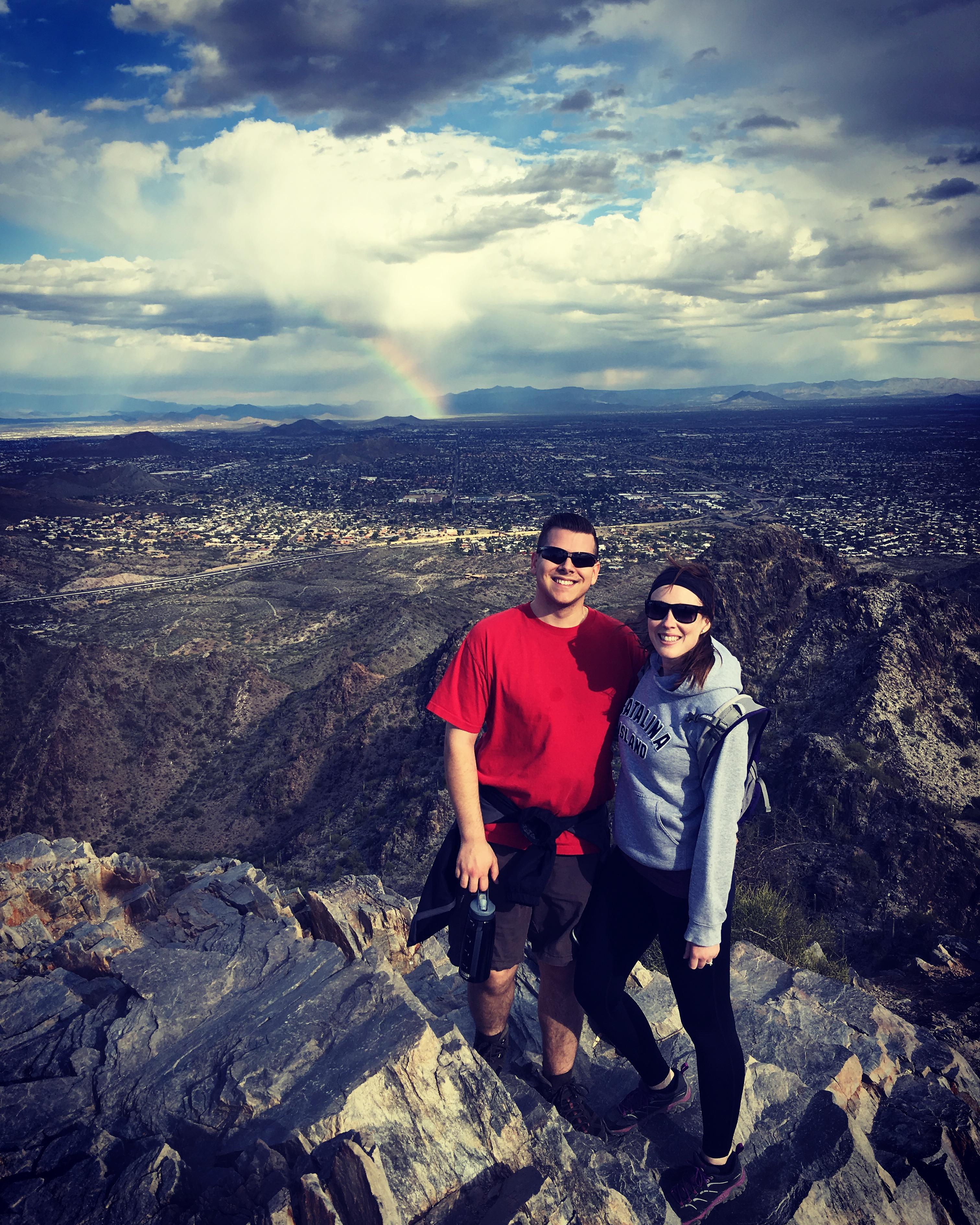 Found a rainbow at the top of Piestewa!
