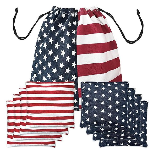 Nattork Premium Classic Cornhole Set - Fun Bean Bag Toss Game - 8 Cornhole Bags and Carrying Case