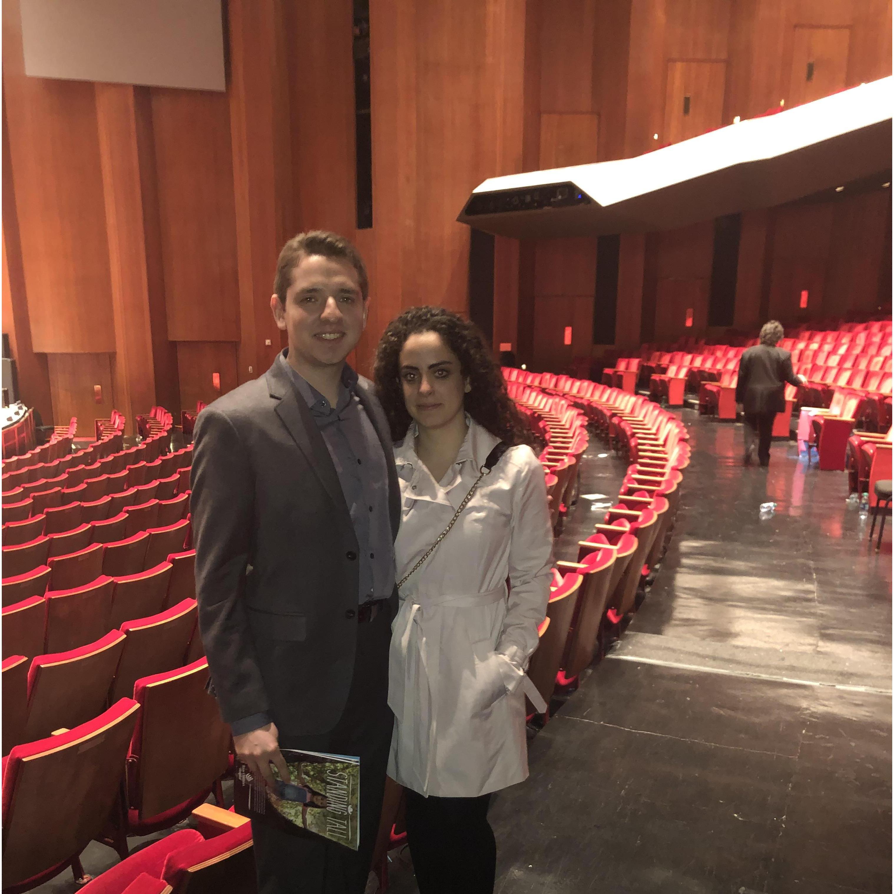We share a love for theater