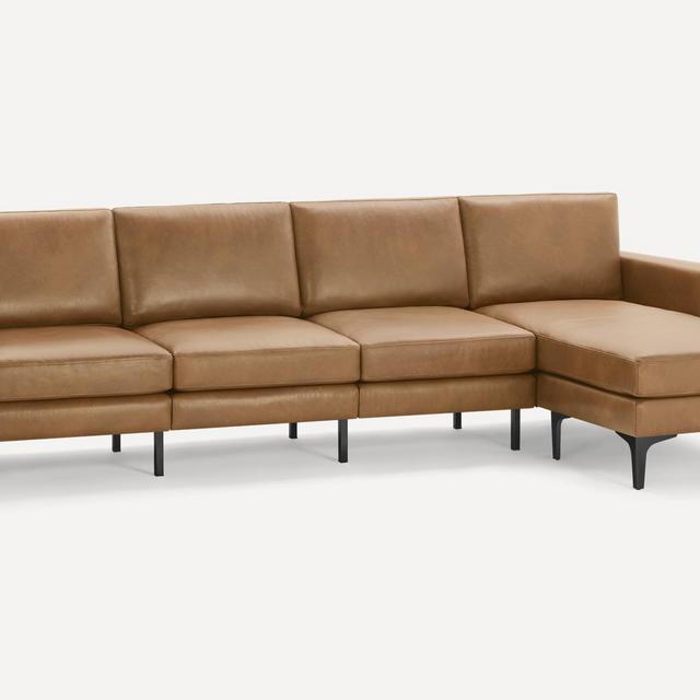 The Nomad Leather King Sectional | Burrow