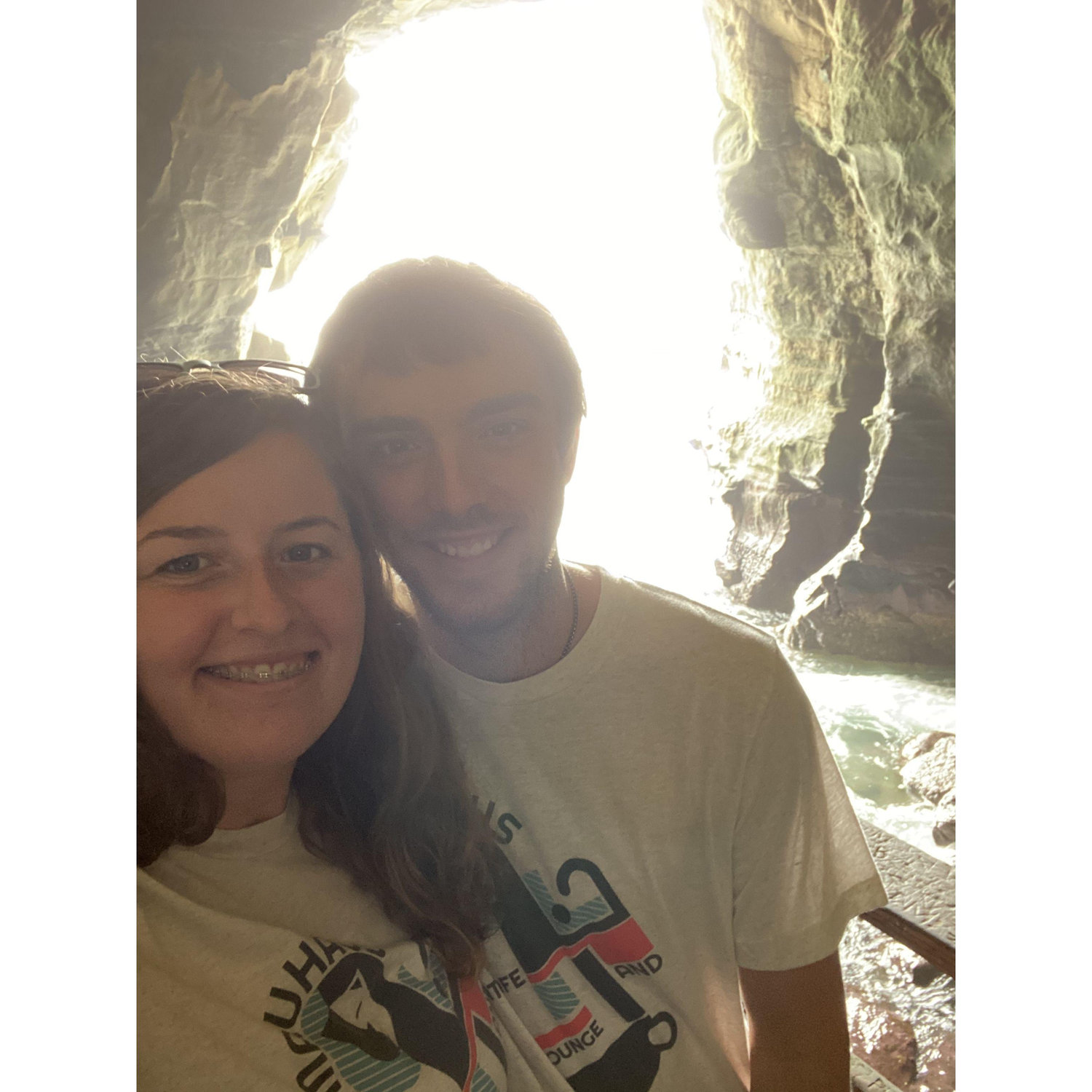 Cave exploring in La Jolla, California