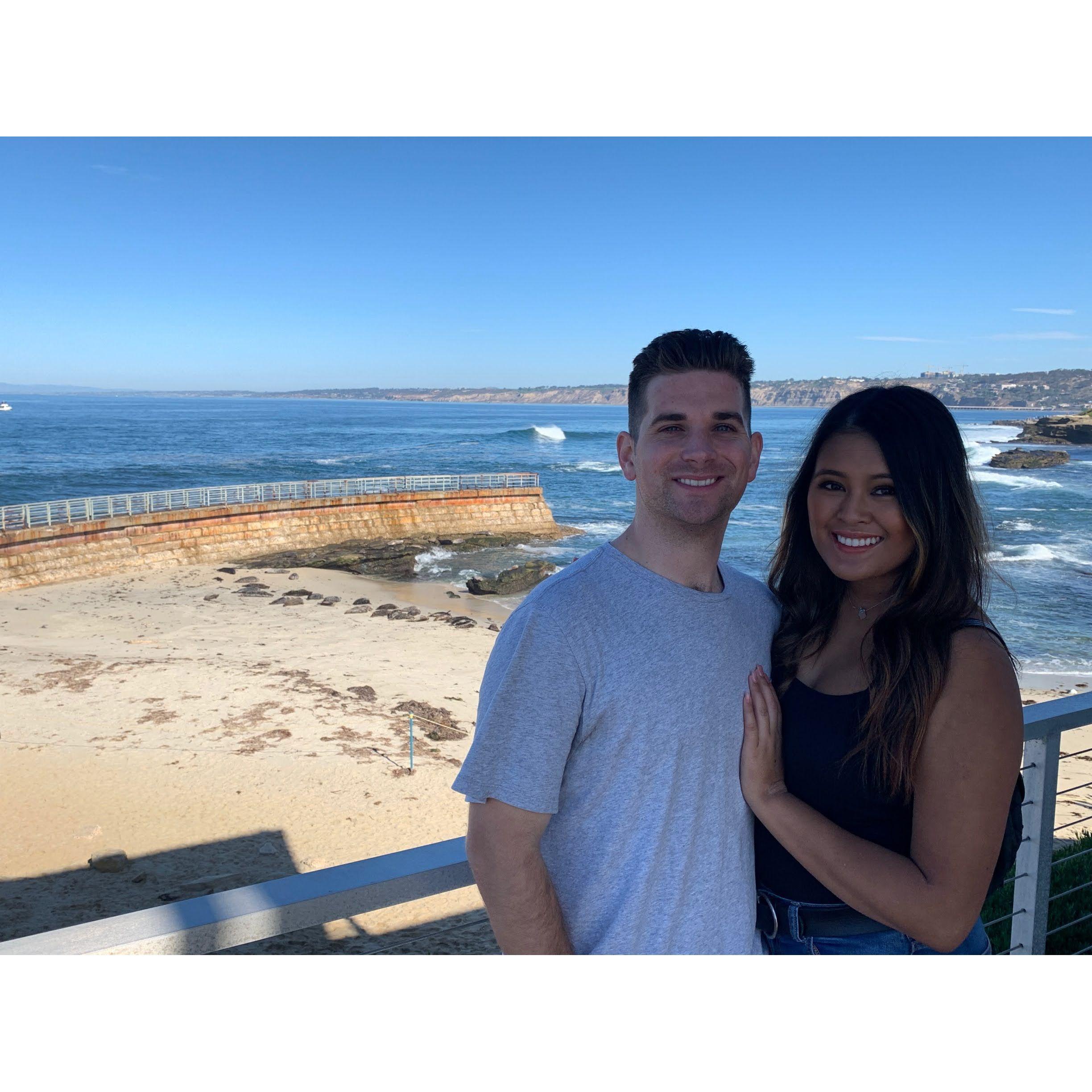 Soaking up our time living in SD in La Jolla, of course.