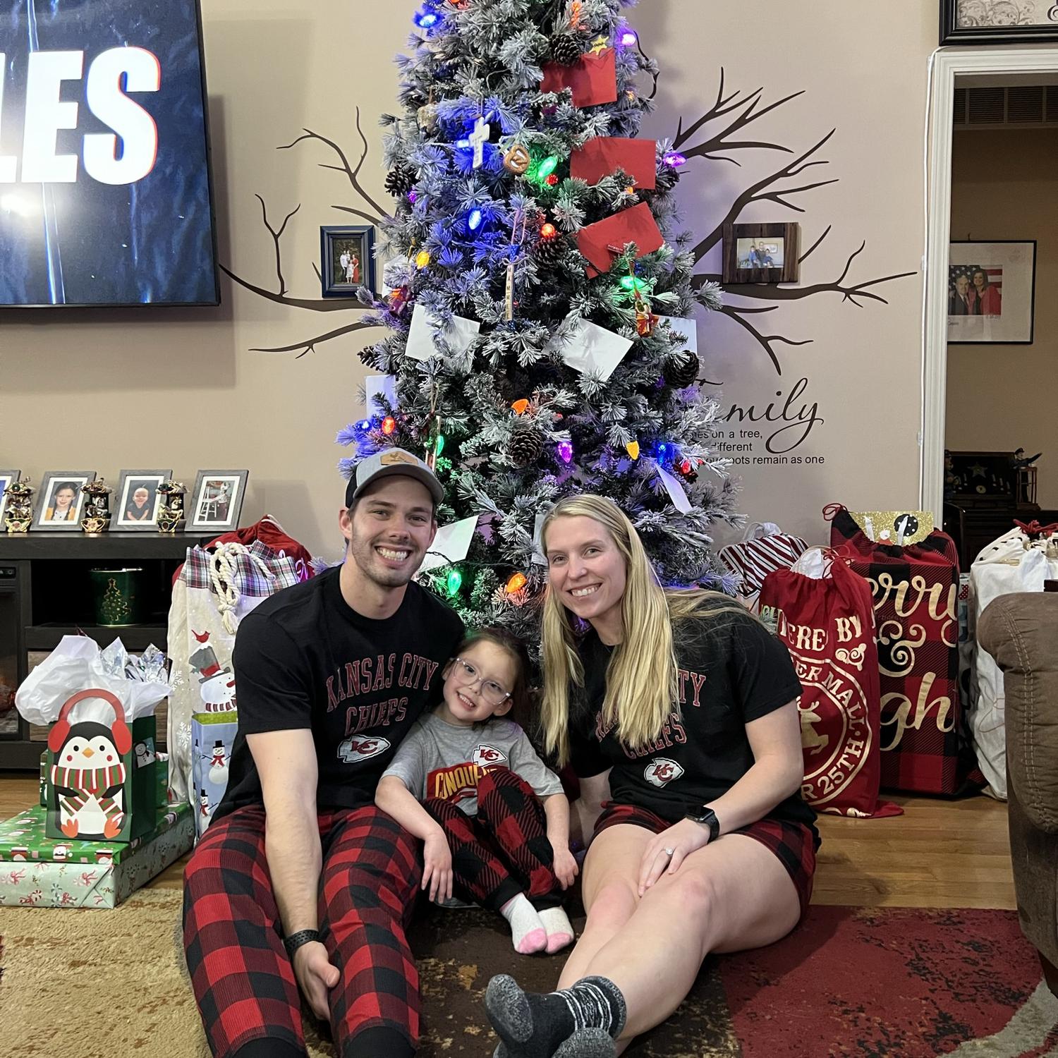 2nd Christmas, got in the matching pajamas this year