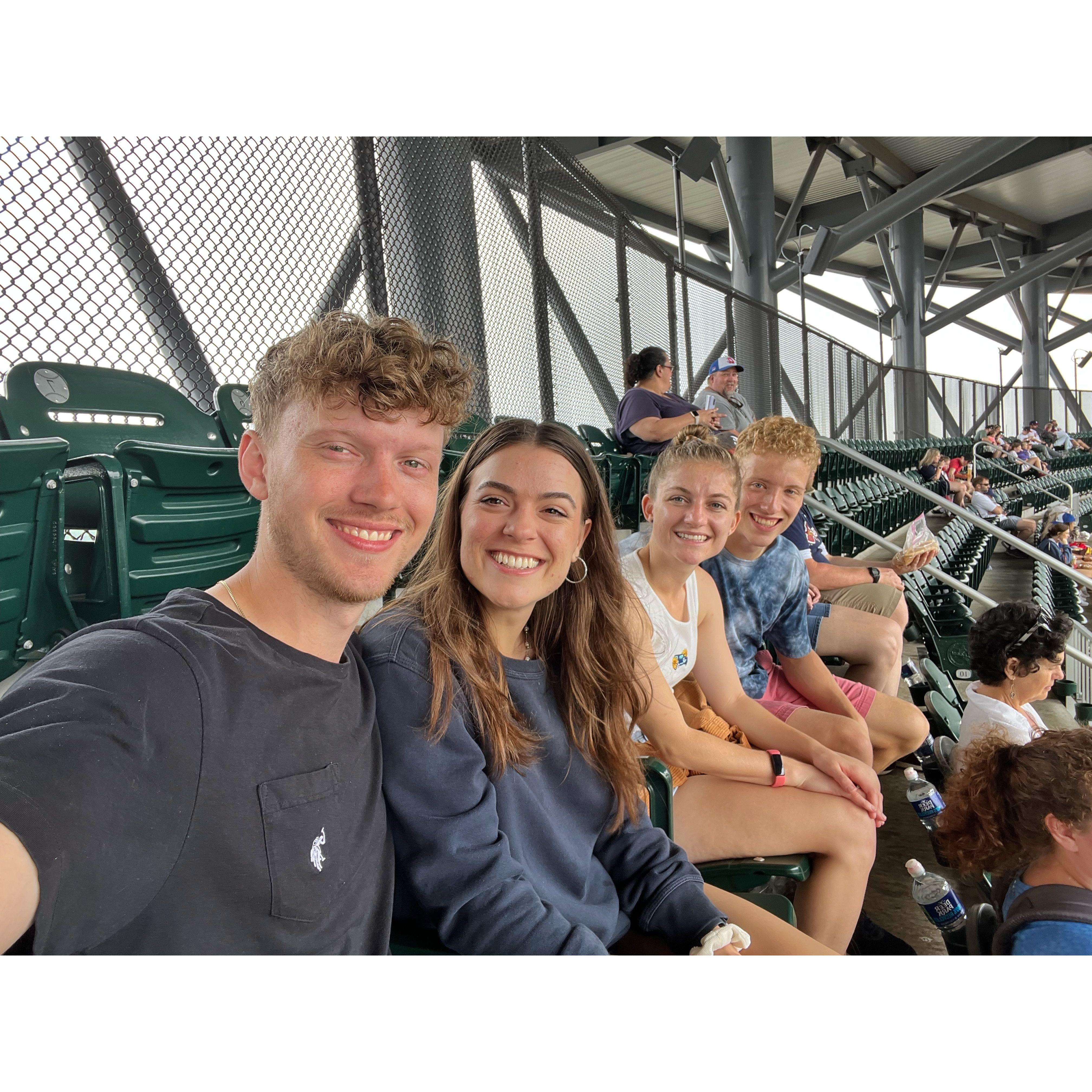 Olivia's first Braves game
