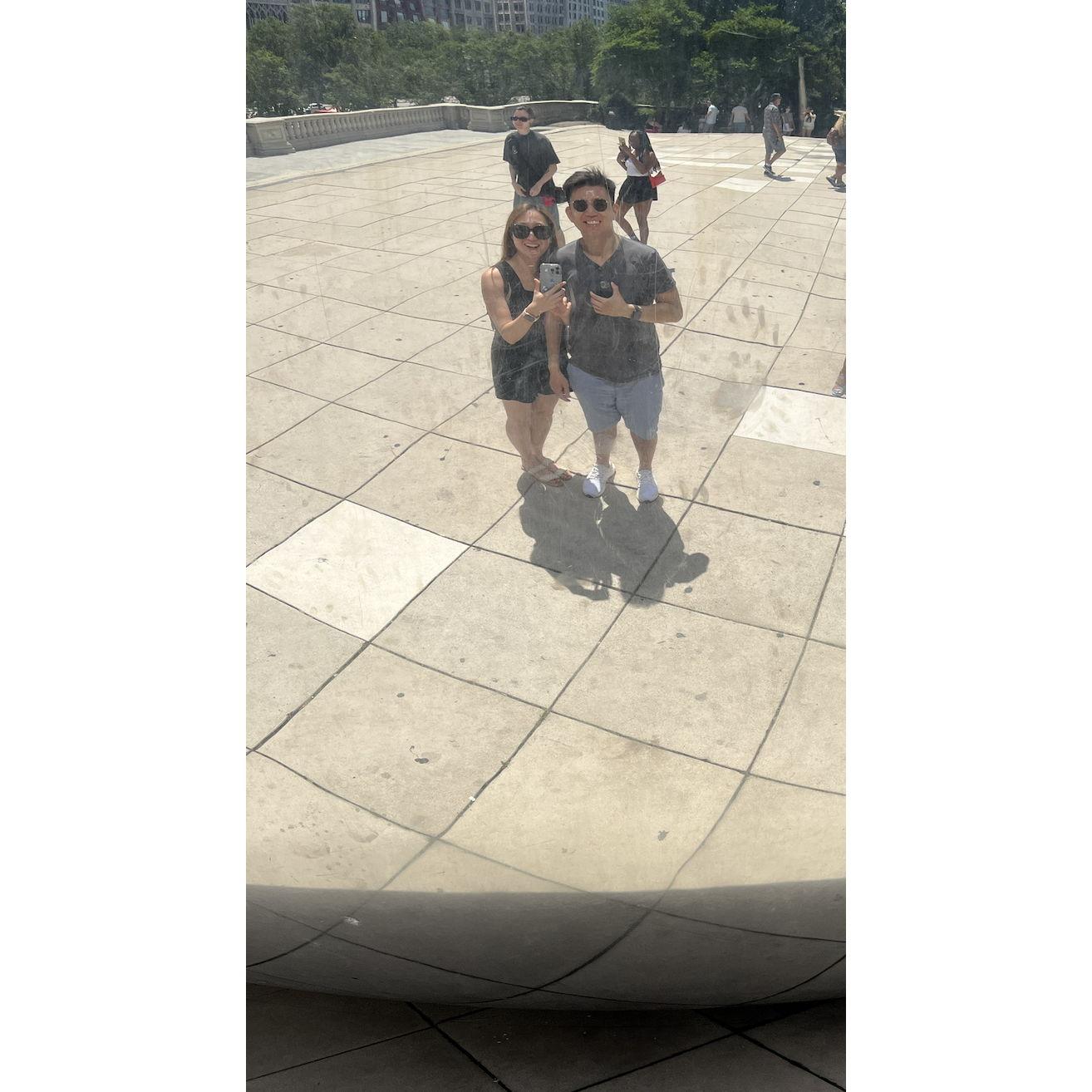 making memories at The Bean