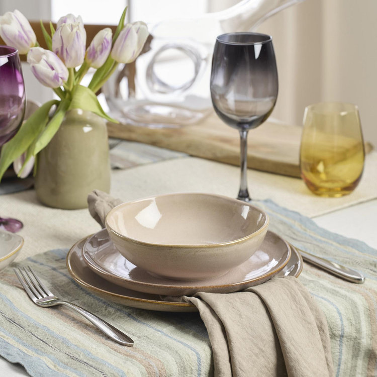 Oneida, Organic Shades 12-Piece Dinnerware Set, Service for 4 | Zola