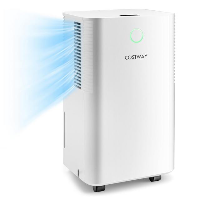 Costway 1750 Sq. Ft 32 Pints Dehumidifier w/ Auto Defrost & 24H Timer Drain Hose