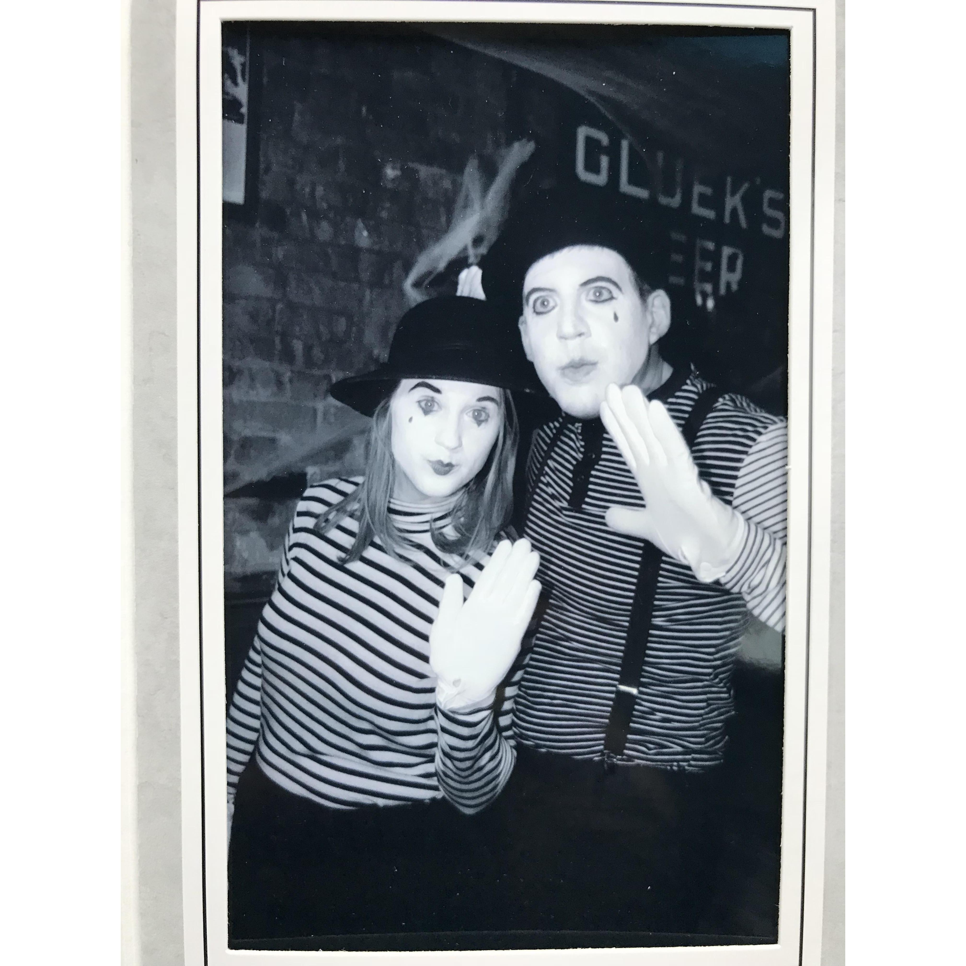 Just a couple of mimes enjoying Halloween.