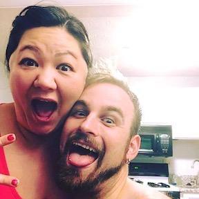 This picture is 100% who are! Two silly dorks who just love to have fun together!