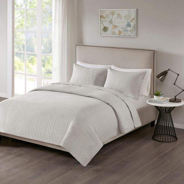 510 Designs Otto Full/Queen Coverlet in Grey