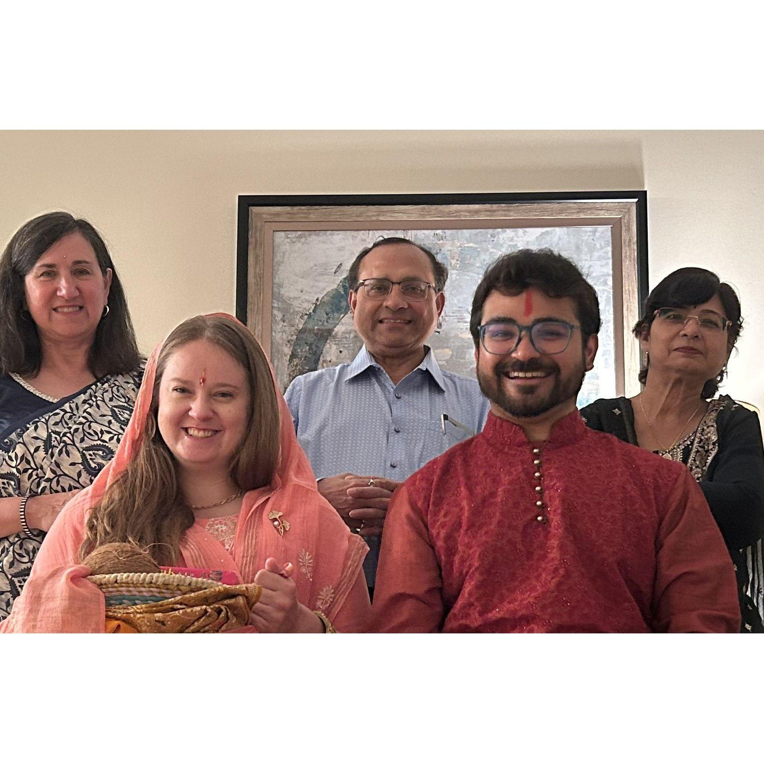 The first time our families met! Pasand ceremony at Hilton Head Island