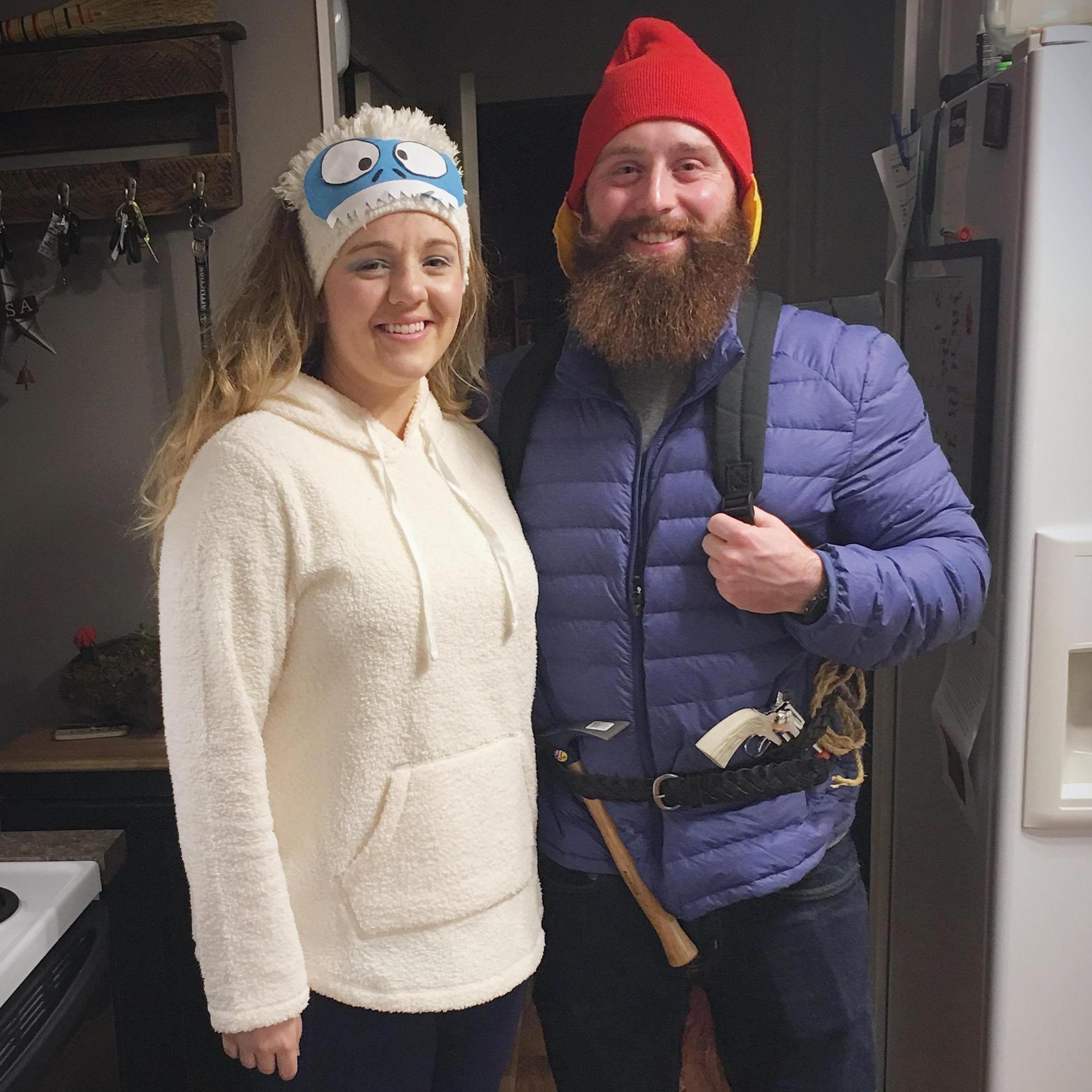 October 2017 - Halloween as Yukon Cornelius and the Abominable Snowman