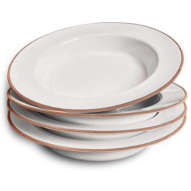  Mora Ceramic Large Pasta Bowls 30oz, Set of 4