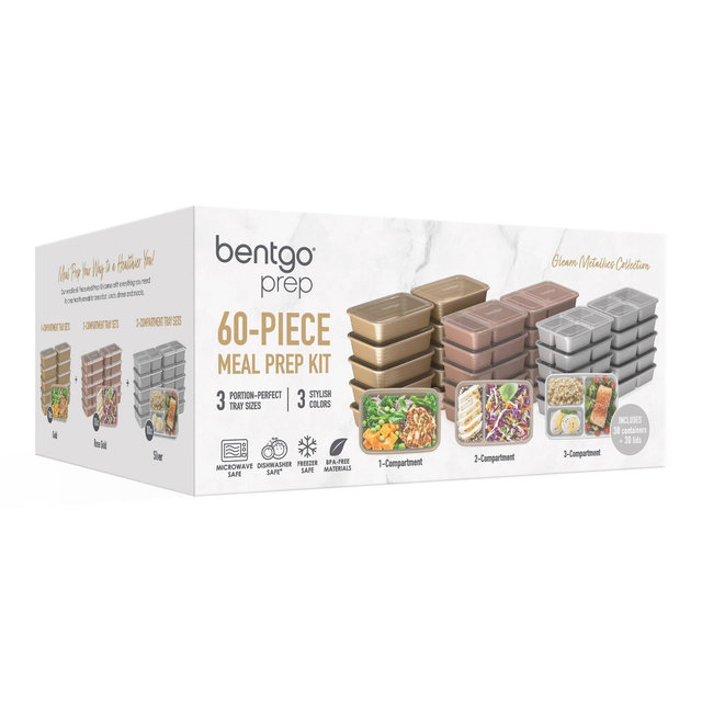 Bentgo Meal Prep Kit - Gleam Metallics Collection - 60pc