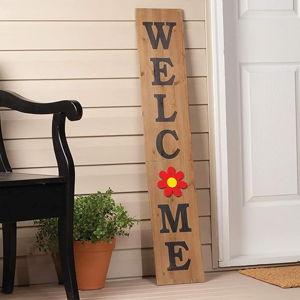Fox Valley Traders Folding Wooden Welcome Sign