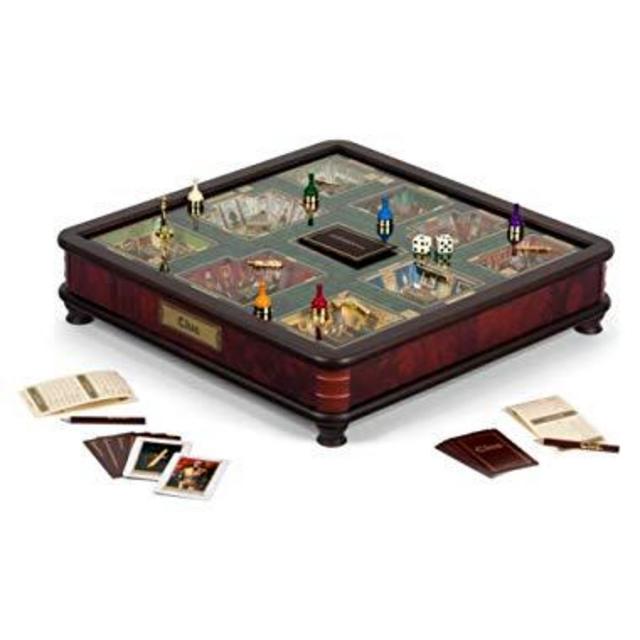 Clue Luxury Edition Board Game by Winning Solutions with Gold Foil-Stamped Board, Deluxe Storage Box and Accessories