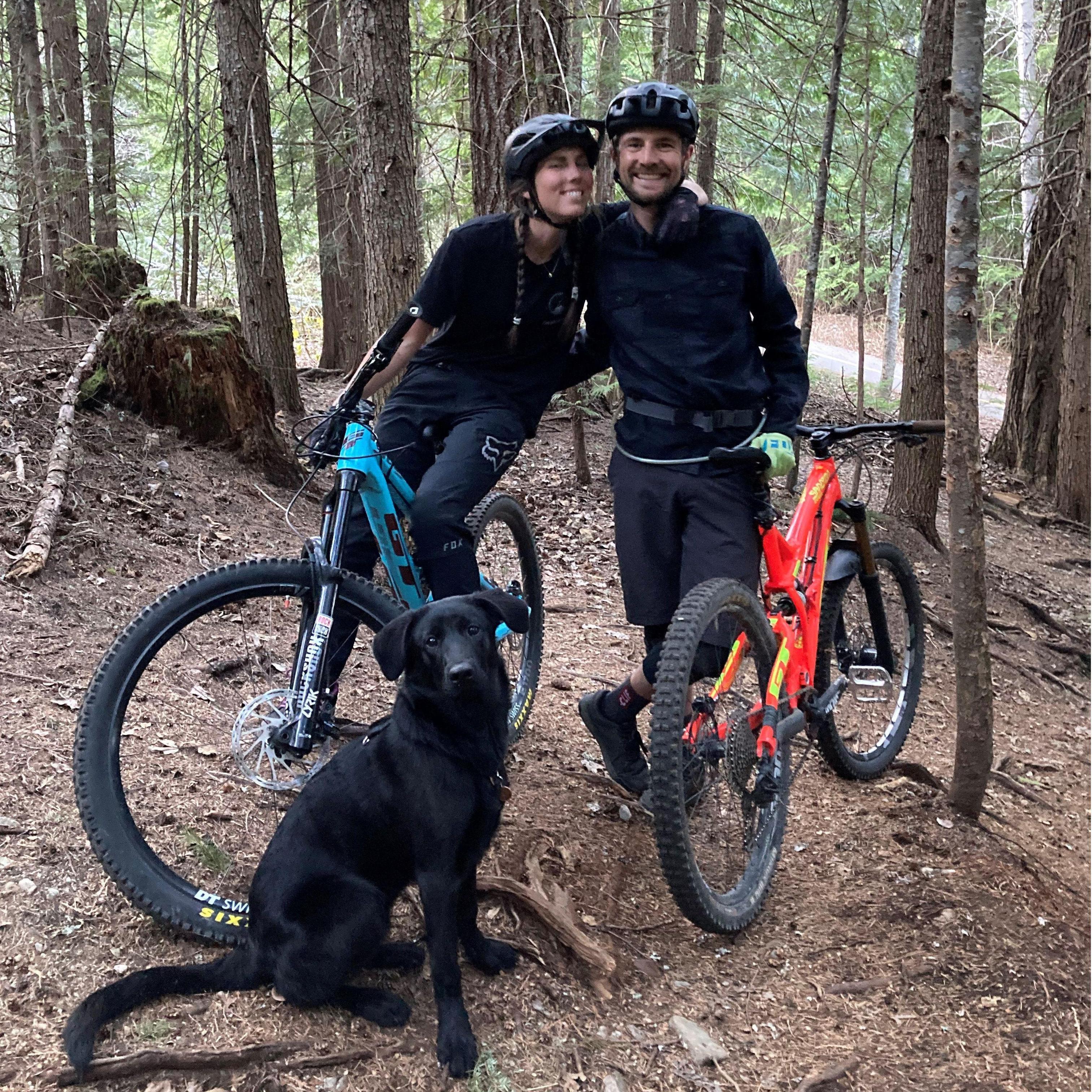 The first time we took Nala biking!