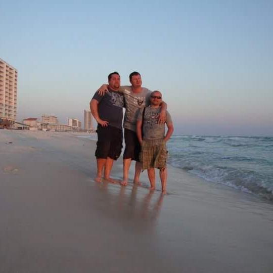 Florida Sunset with the 3 Musketeers