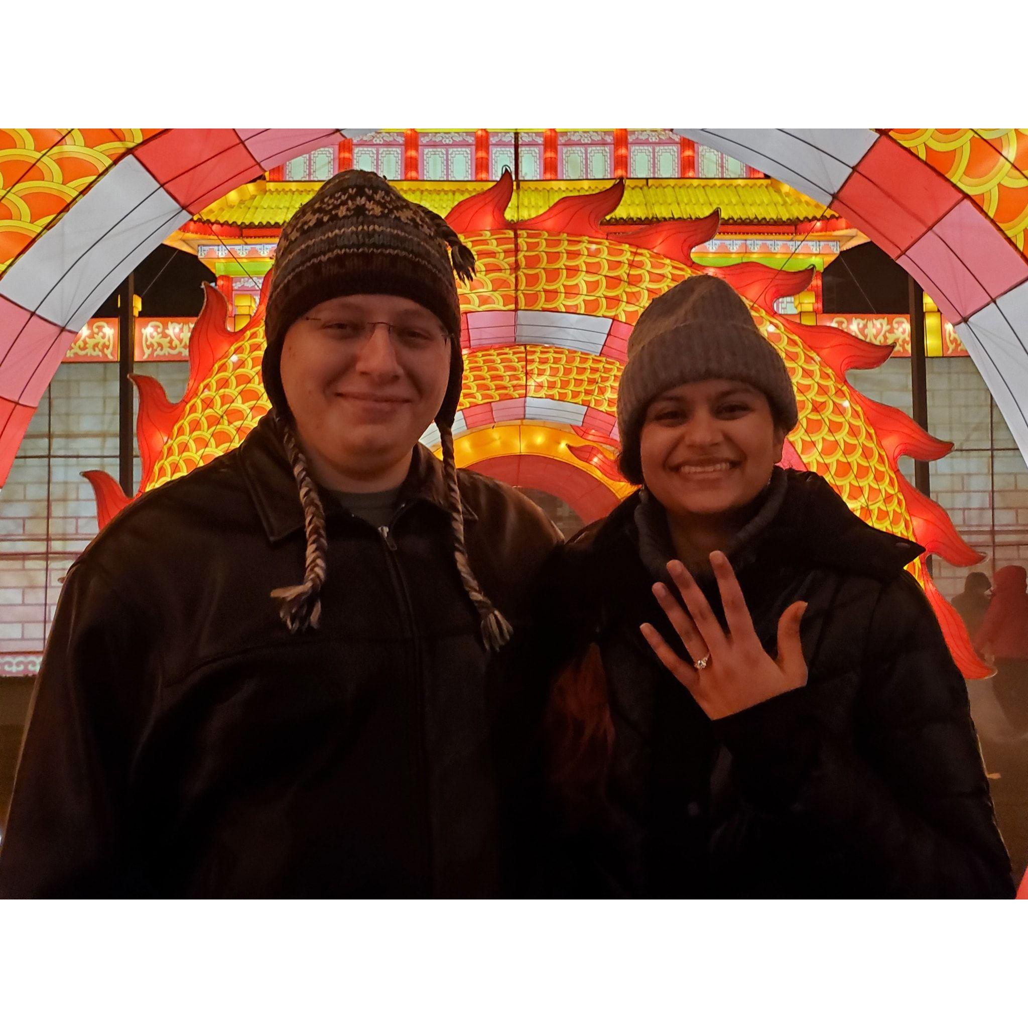 The night Jonathan proposed!