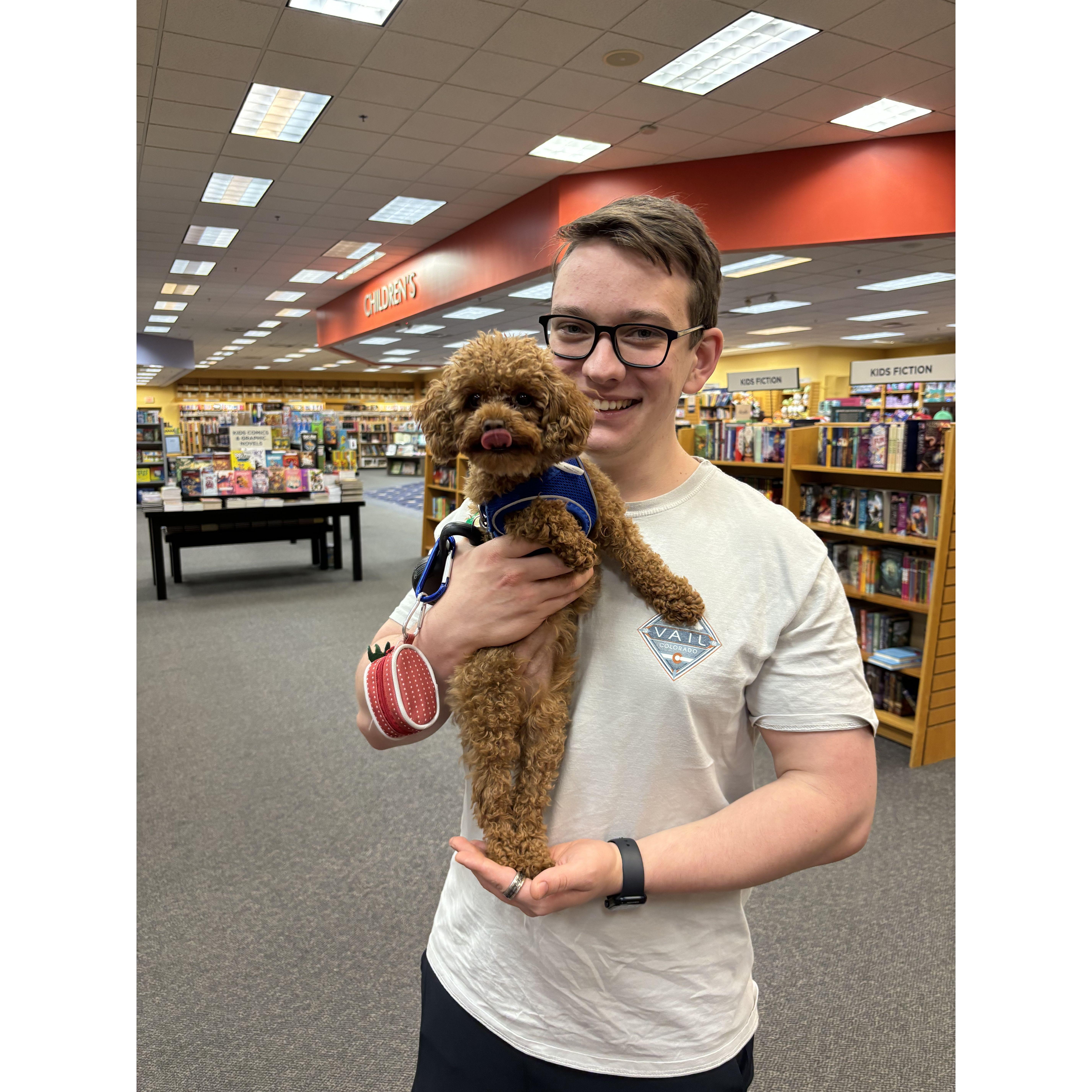 JT is the proud Pee-paw to Penny the Poodle