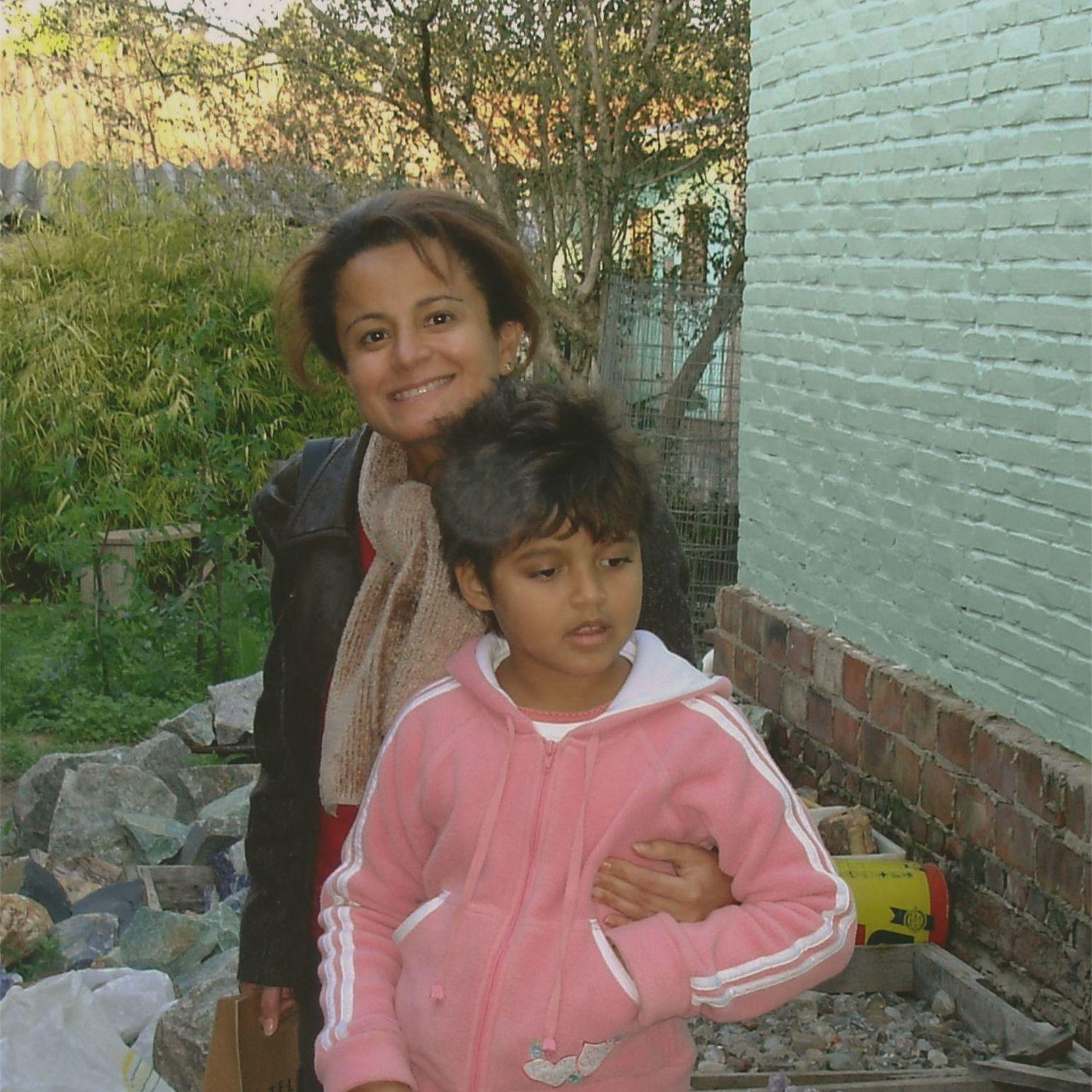 Debbie with her lovely mum just after being adopted in Brazil! They quickly became inseparable.