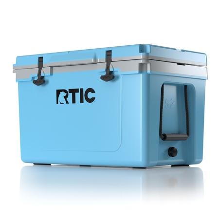 RTIC 52 Quart Ultra-Light Hard Cooler, Blue & Grey