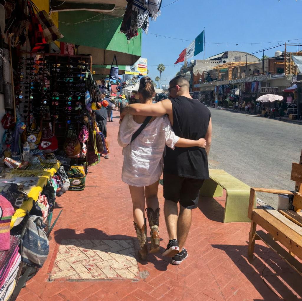 Our first photo ever taken of us the weekend we met.