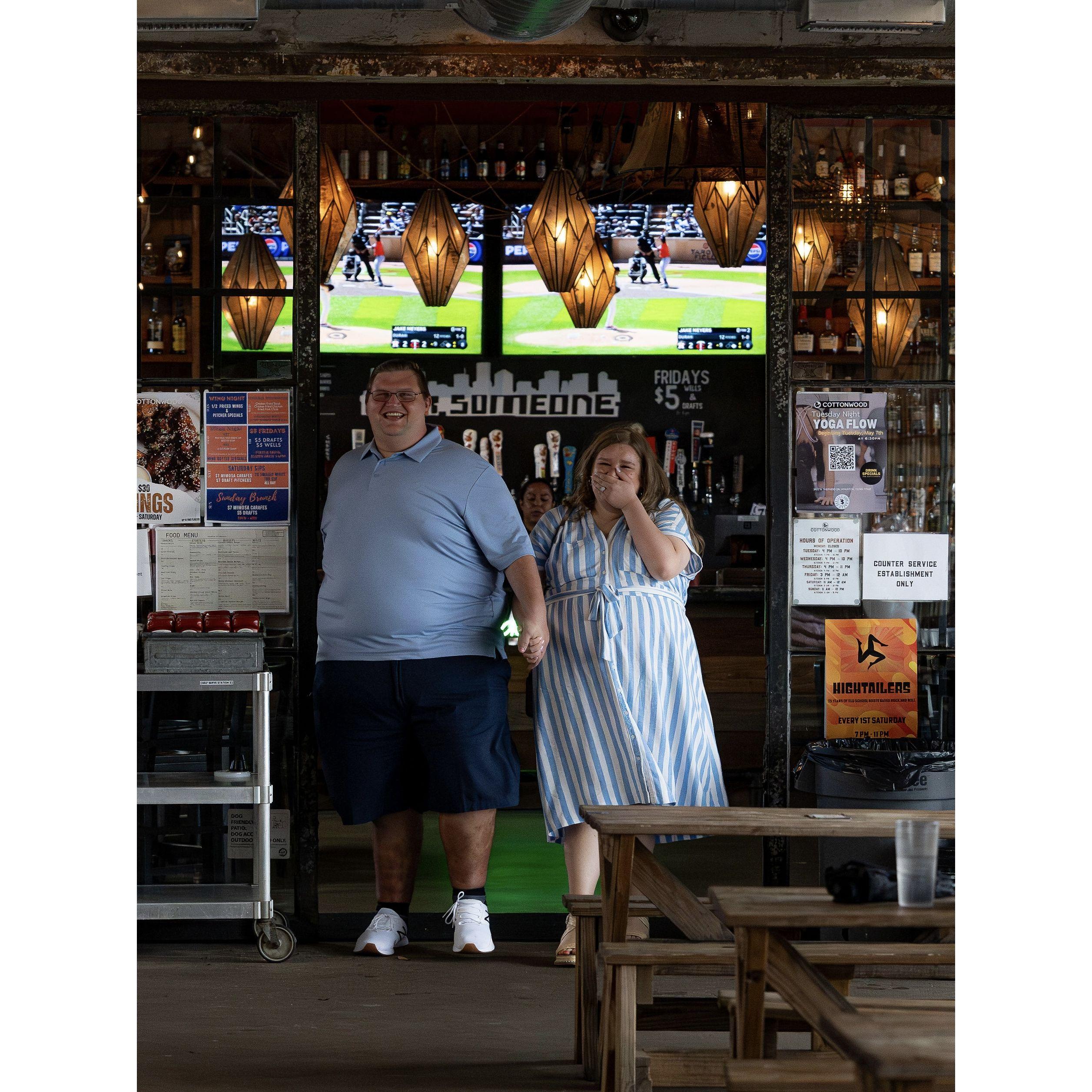 Gerald planned a suprise engagement party after he proposed. He worked so hard (along with his Mom and Sister) to gather all of our favorite people to celebrate the big day!