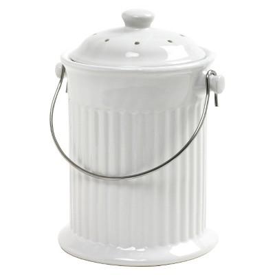Norpro Ceramic Compost Keeper - White 4 Quart
