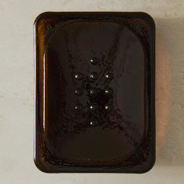 Zara Dark Glass Soap Dish