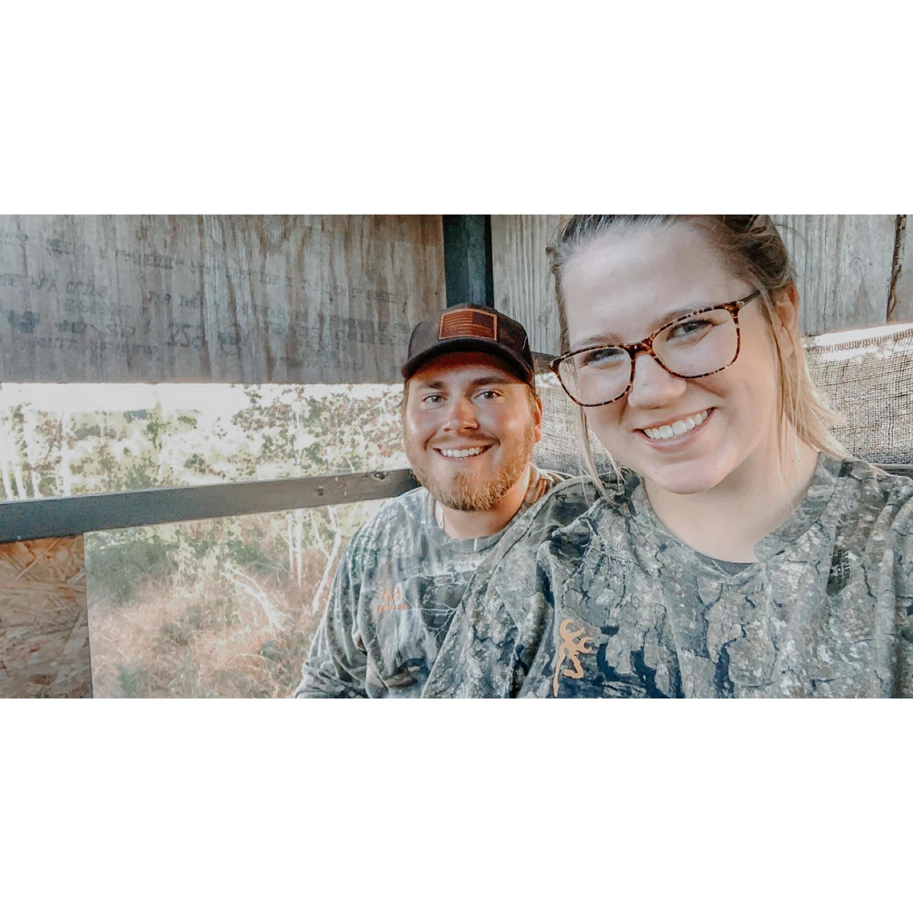 Took this right before Kara shot her first buck - October, 2020