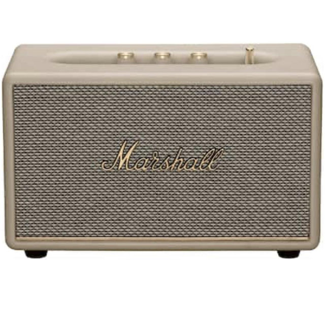Marshall - Acton III Bluetooth Home Speaker with Bass / Treble / Volume Controls and 3.5 mm Auxiliary Input - Cream