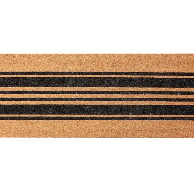 Stripe Doormat, Black, 24 x 57"