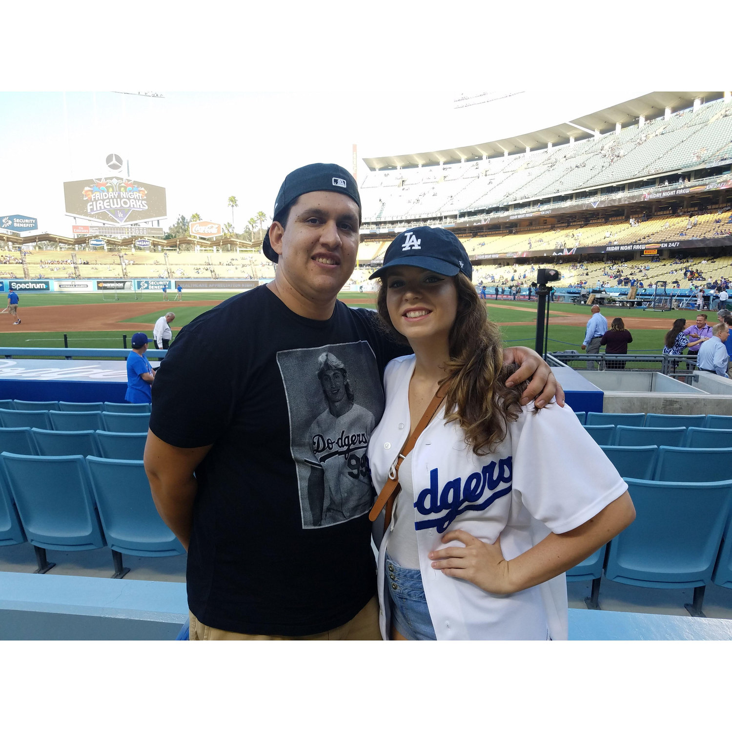 Us our first Dodger game together