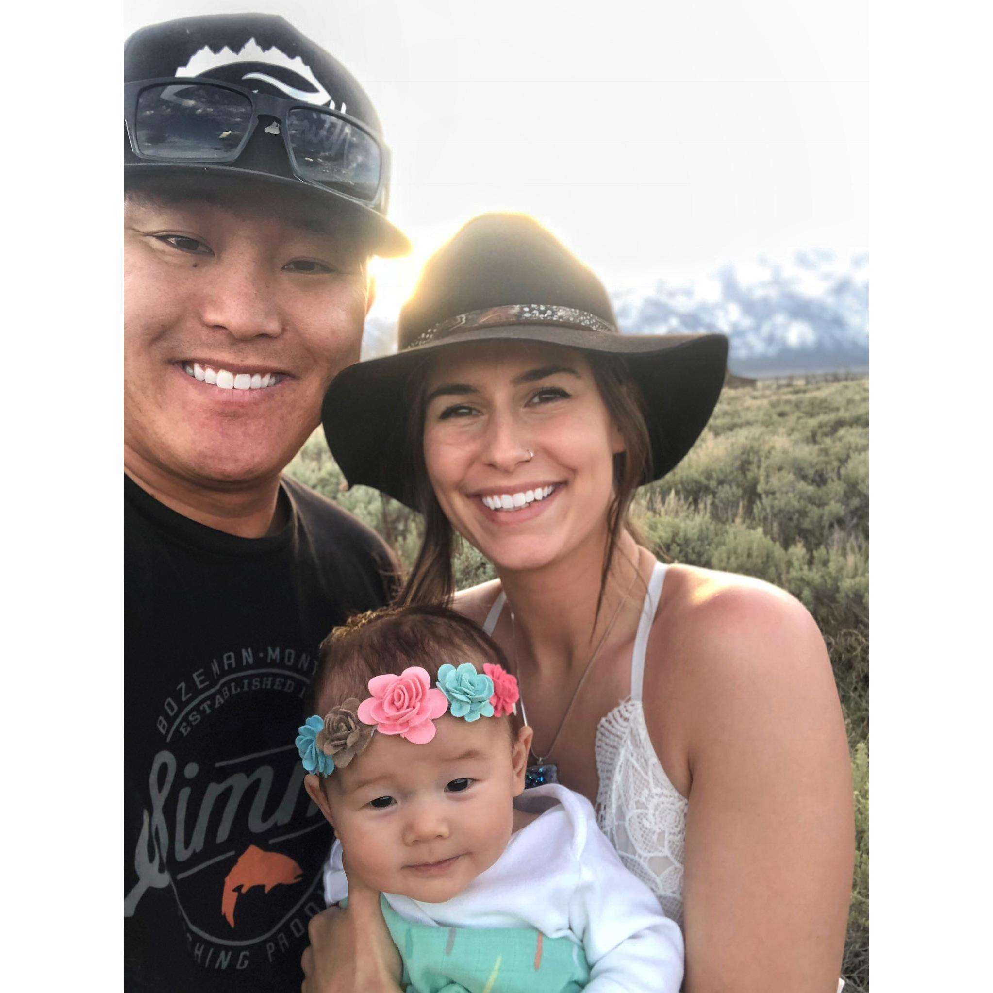 Family selfie in Jackson Hole. 2018