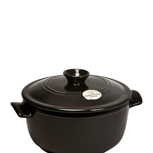 Emile Henry 2.6 Qt. Round Dutch Oven | Charcoal