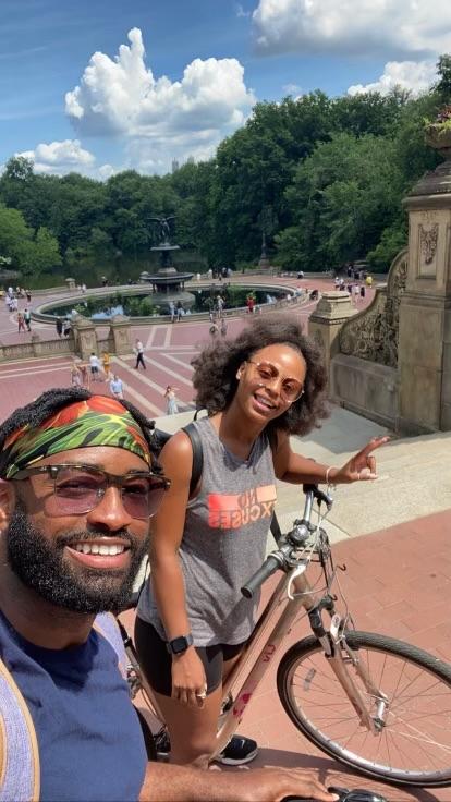 Our amazing date during COVID! A bike ride trough Central Park.