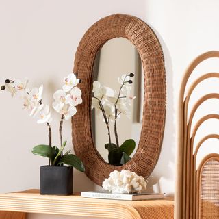 Brisia Rattan Oval Mirror