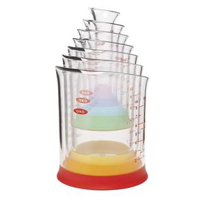 OXO Good Grips 7-Piece Nesting Measuring Beaker Set, Multicolored