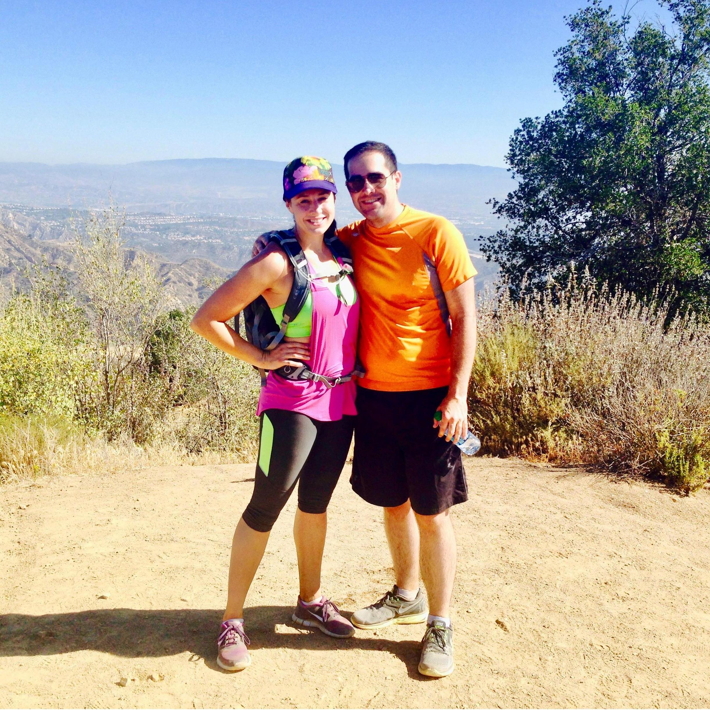 Our first of many hikes together at Towsley Canyon in SCV. June 2015