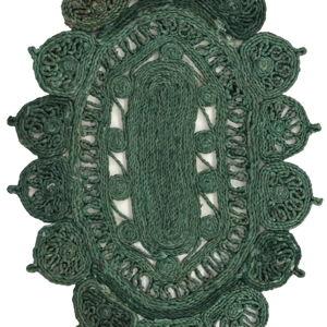 Hand woven jute doormat
