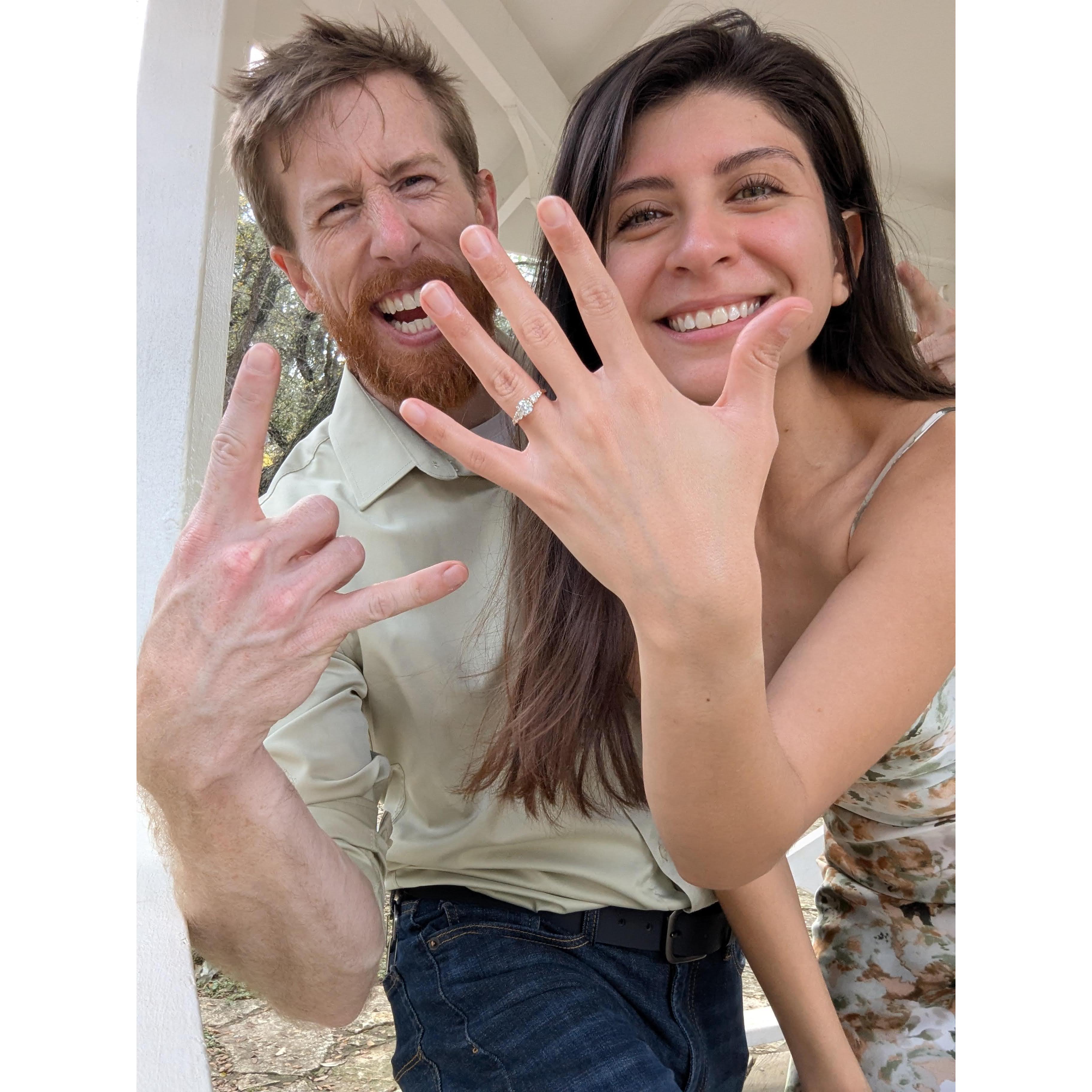 She said, "Of course!"