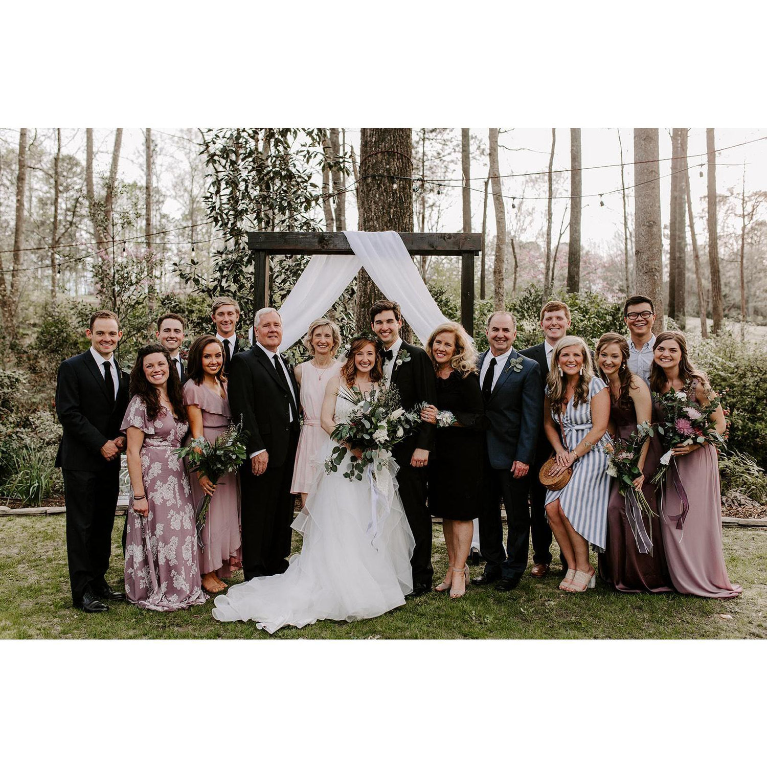 The whole crew, not picturing our beloved photographer Sarah Mock, videographer Anna Koon, helpful neighbors and friends Sharon Kerns and Paul! This meant more than y'all know!